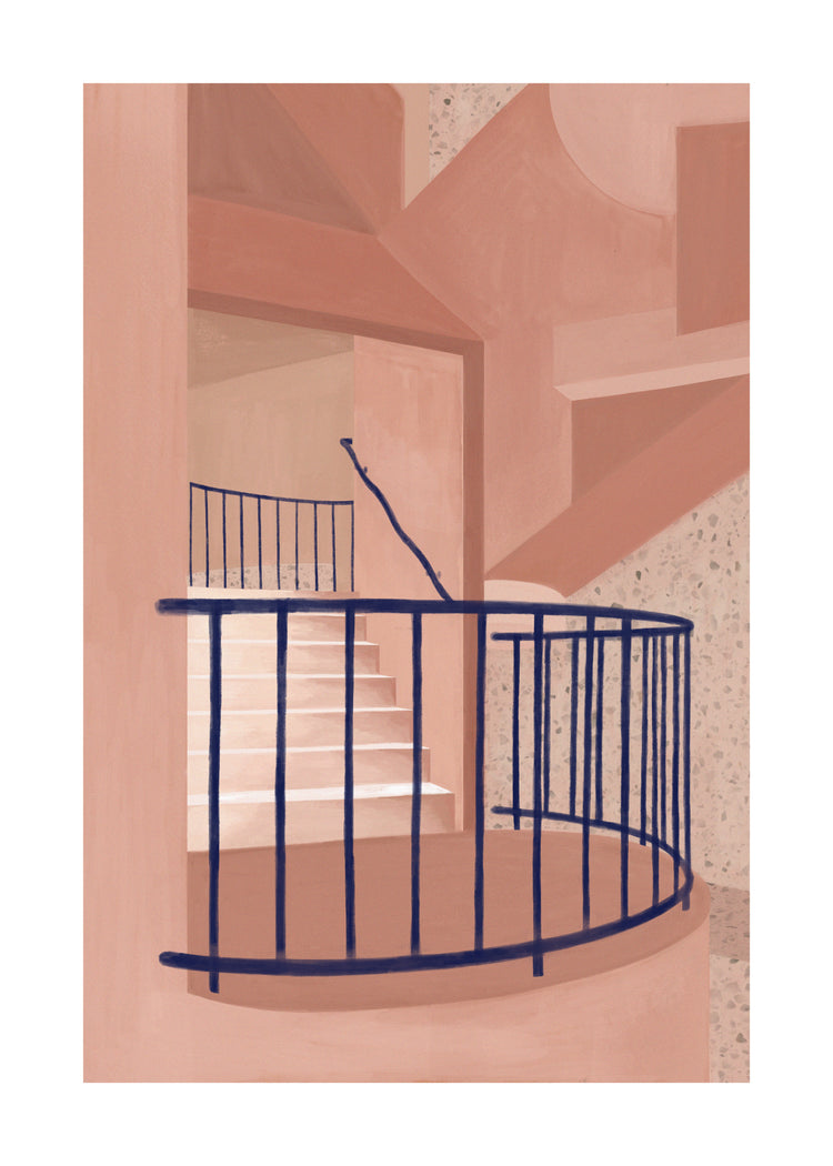 Post Modern Stairs Poster