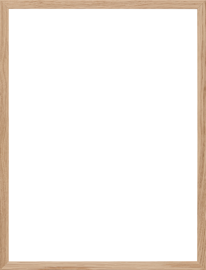 The Frame Oak blank blackboard, featuring a light wood frame, exudes a Scandinavian look.