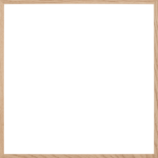 The Frame Oak offers a Scandinavian look with a smooth, unmarked black chalkboard encased in a light wood frame. Its natural wood grain texture adds understated elegance to the minimalist design.
