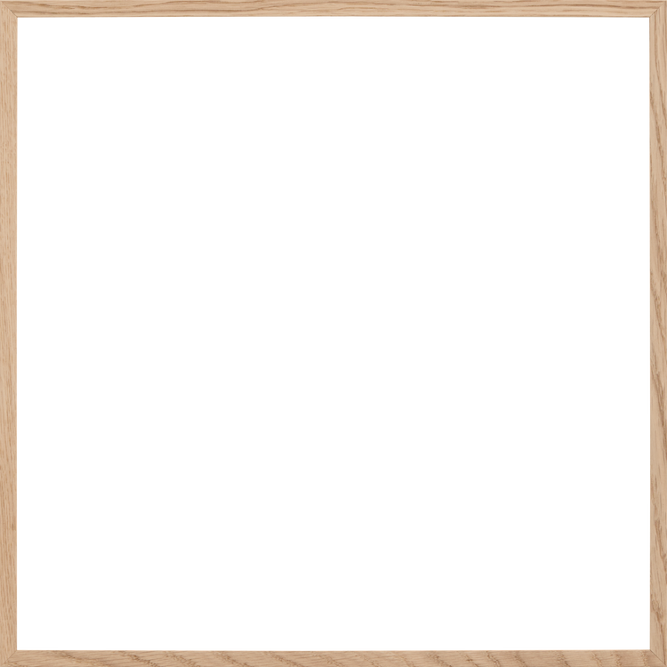The Frame Oak offers a Scandinavian look with a smooth, unmarked black chalkboard encased in a light wood frame. Its natural wood grain texture adds understated elegance to the minimalist design.