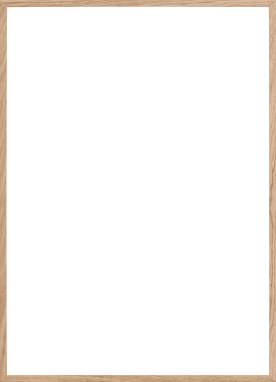 The Frame Oak is a blank blackboard with a light wooden frame exuding a Scandinavian look.