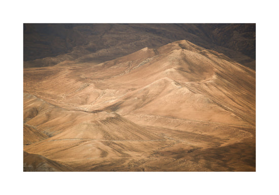 Mountain scenery in looking like the pyramids of Giza.